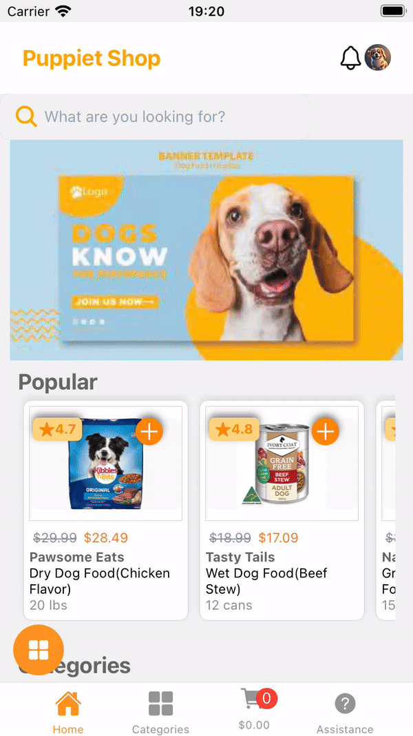 PuppietShop - TypeScript & RTK